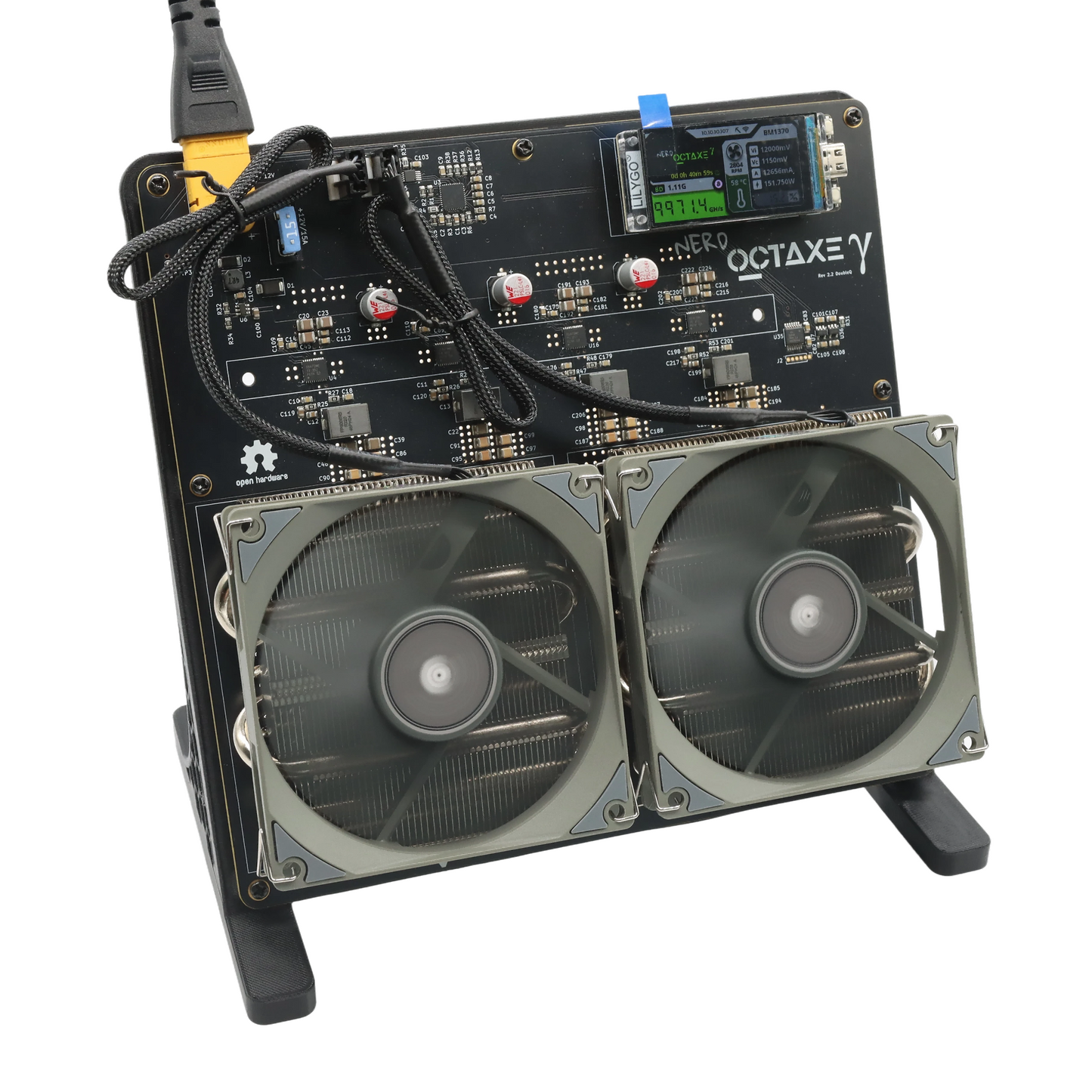 Bitaxe NerdOCTaxe – 9.6 TH/s Bitcoin Solo Miner | High-Performance 160W ASIC